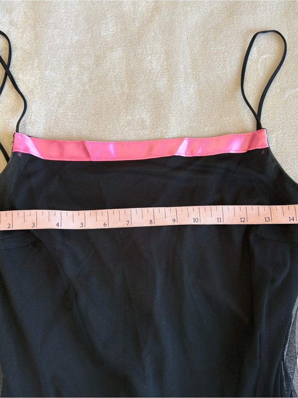 Windsor black dress with pink ribbon trim - Picture 5 of 5